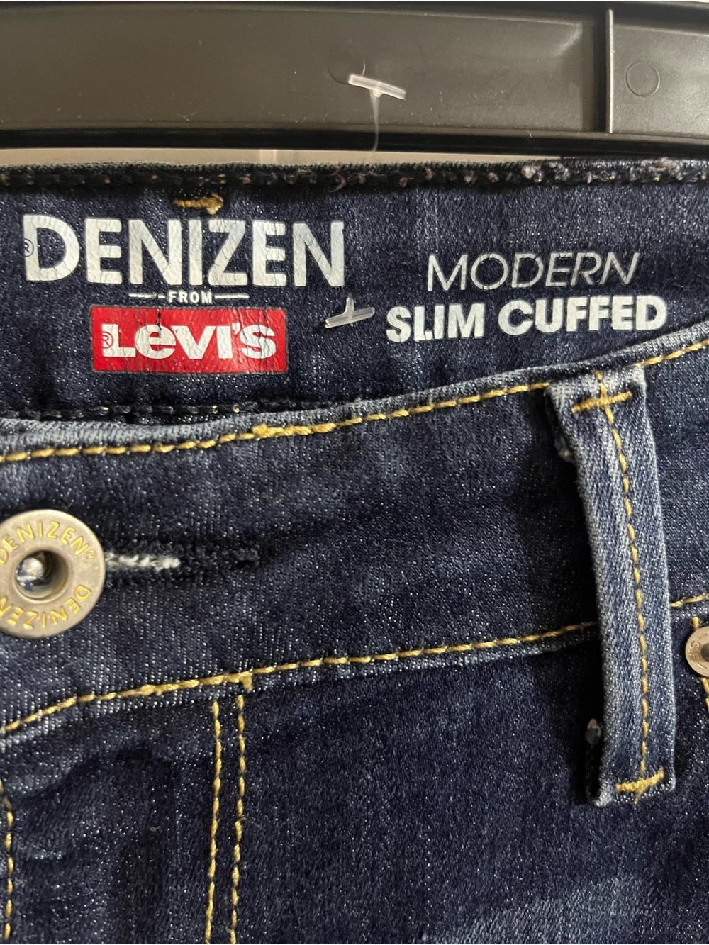 Denizen by Levi's Women's Jeans, Blue Denim, Size 14, Modern Slim Cuffed Nw/oT